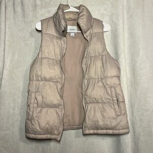 Old Navy Light Pink Puffer Vest
